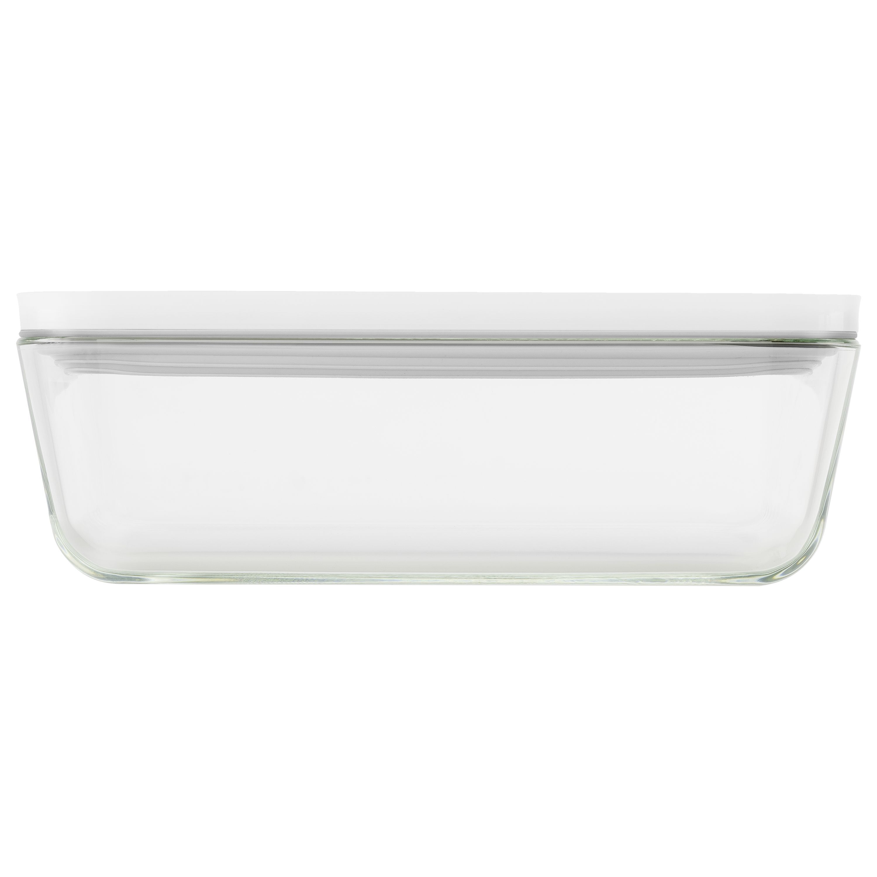 Vakuum Kühlschrankbox, Glas, Grau