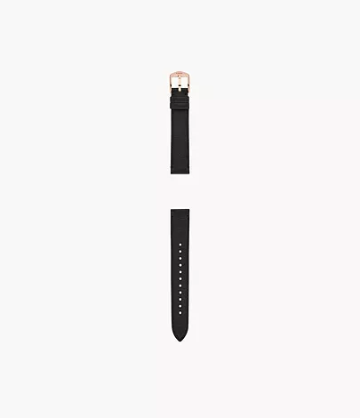 Fossil Band 16 mm LiteHide-Leder schwarz