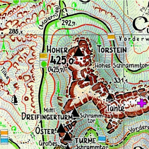 Bad Schandau und Umgebung 1 : 10 000 - Wanderkarte