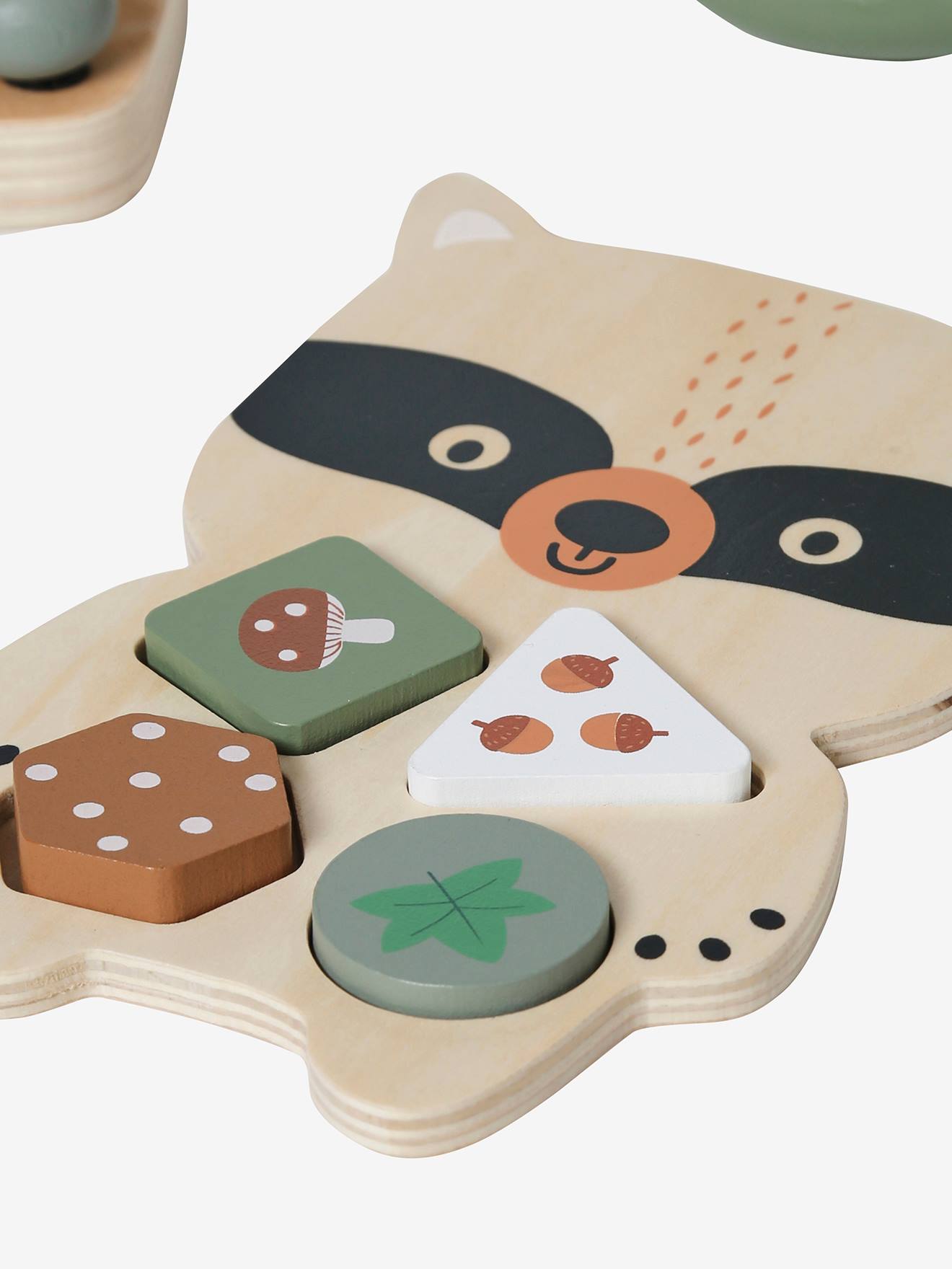Coffret 3 jeux d'éveil GREEN FOREST en bois FSC® multicolore