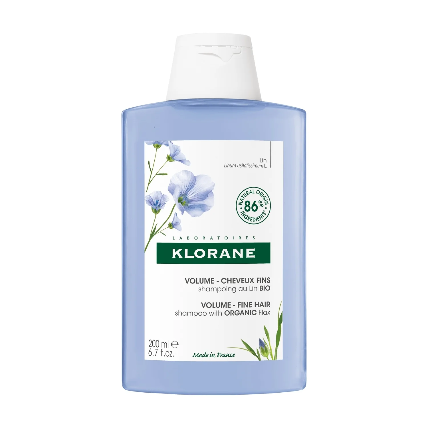 Šampon z lanenimi vlakni - šampon za volumen