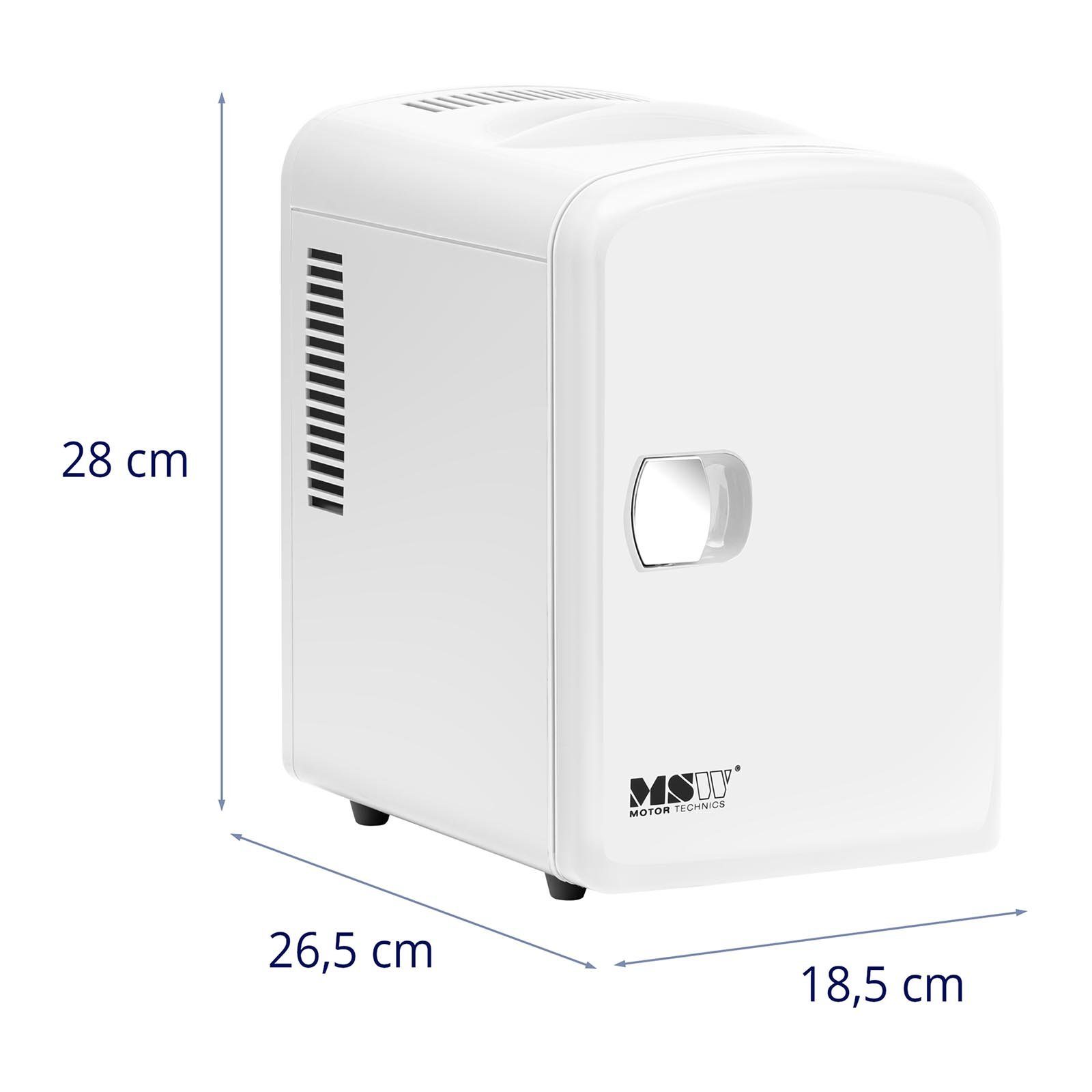 MSW Elektrische Kühlbox Mini-Kühlschrank 12 V/230 V - 2-in-1-Gerät mit Warmhaltefunktion 4L