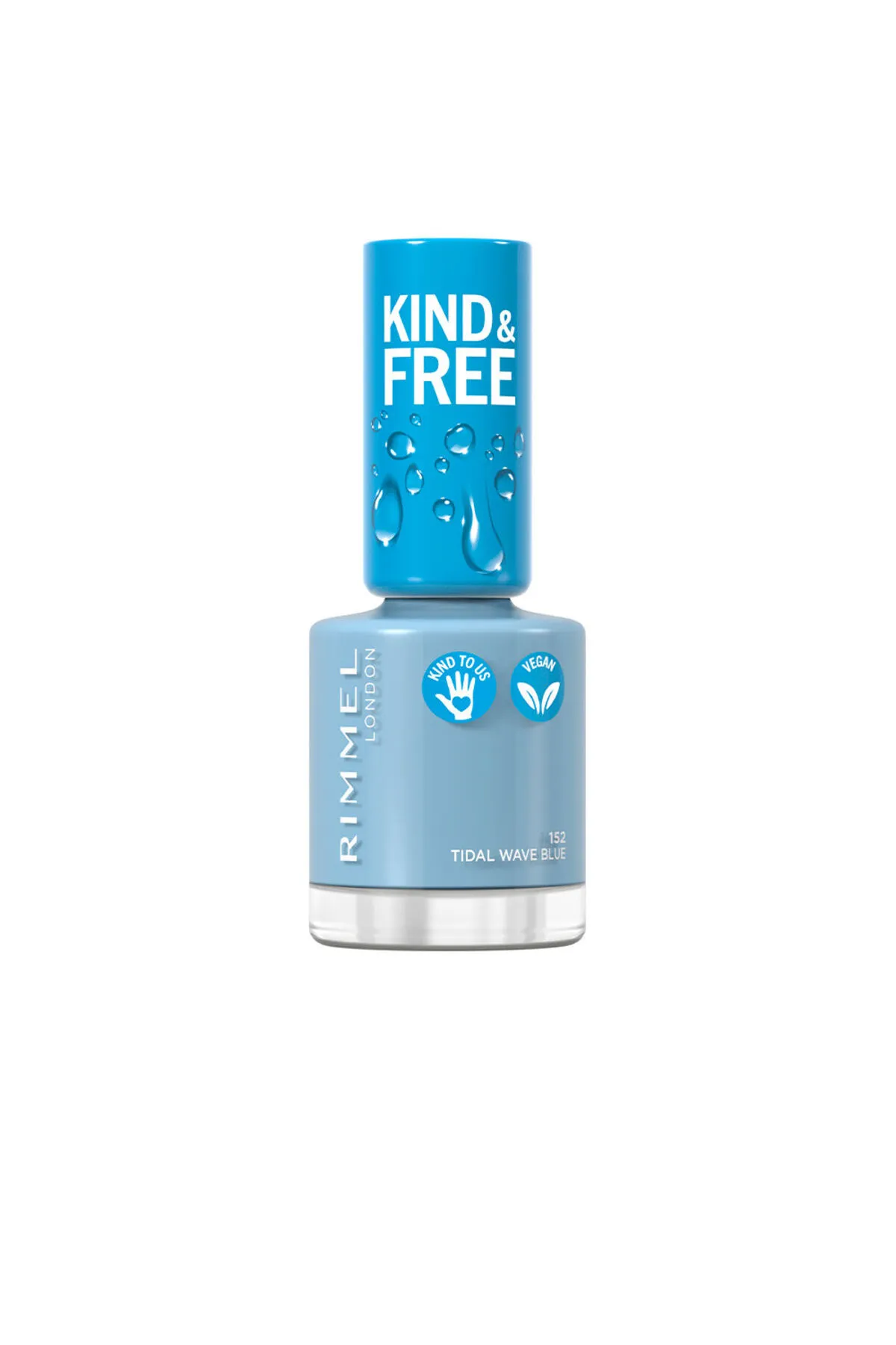 RIMMEL LONDON  Kind & Free Nagellack Nr. 152-Tidal Wave Blue, 8 ml