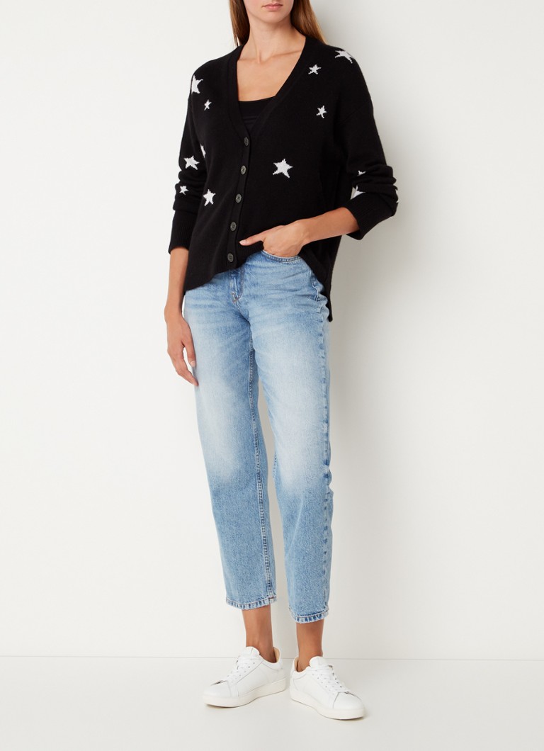 Mirka de cachemir de punto fino Zadig&Voltaire cardigan cu lurex mare.