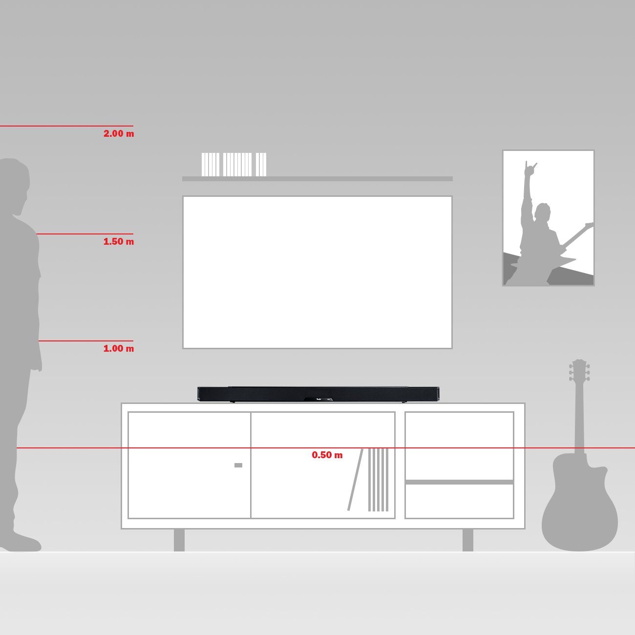 Teufel CINEBAR LUX Soundbar (HDMI, Bluetooth, 150 W, 12 High-Performance-Töner, integriertem Subwoofer, Dynamore® Ultra/3D)