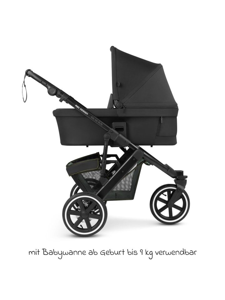 ABC-Design 3in1 Kinderwagen-Set Salsa Run - Babywanne, in blau,schwarz günstig kaufen onesize
