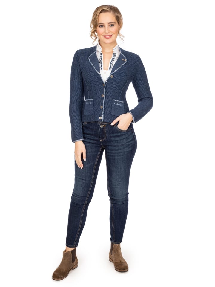 Spieth & Wensky Strickjacke AILEEN in jeansblau günstig kaufen
