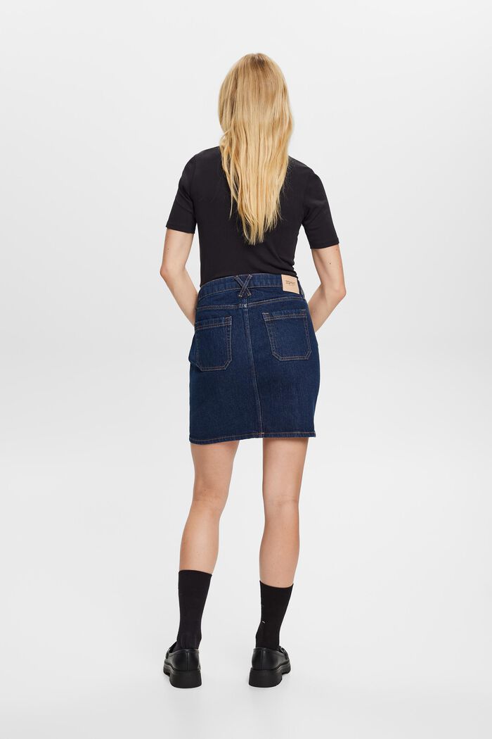 Recycelt: Jeans-Minirock