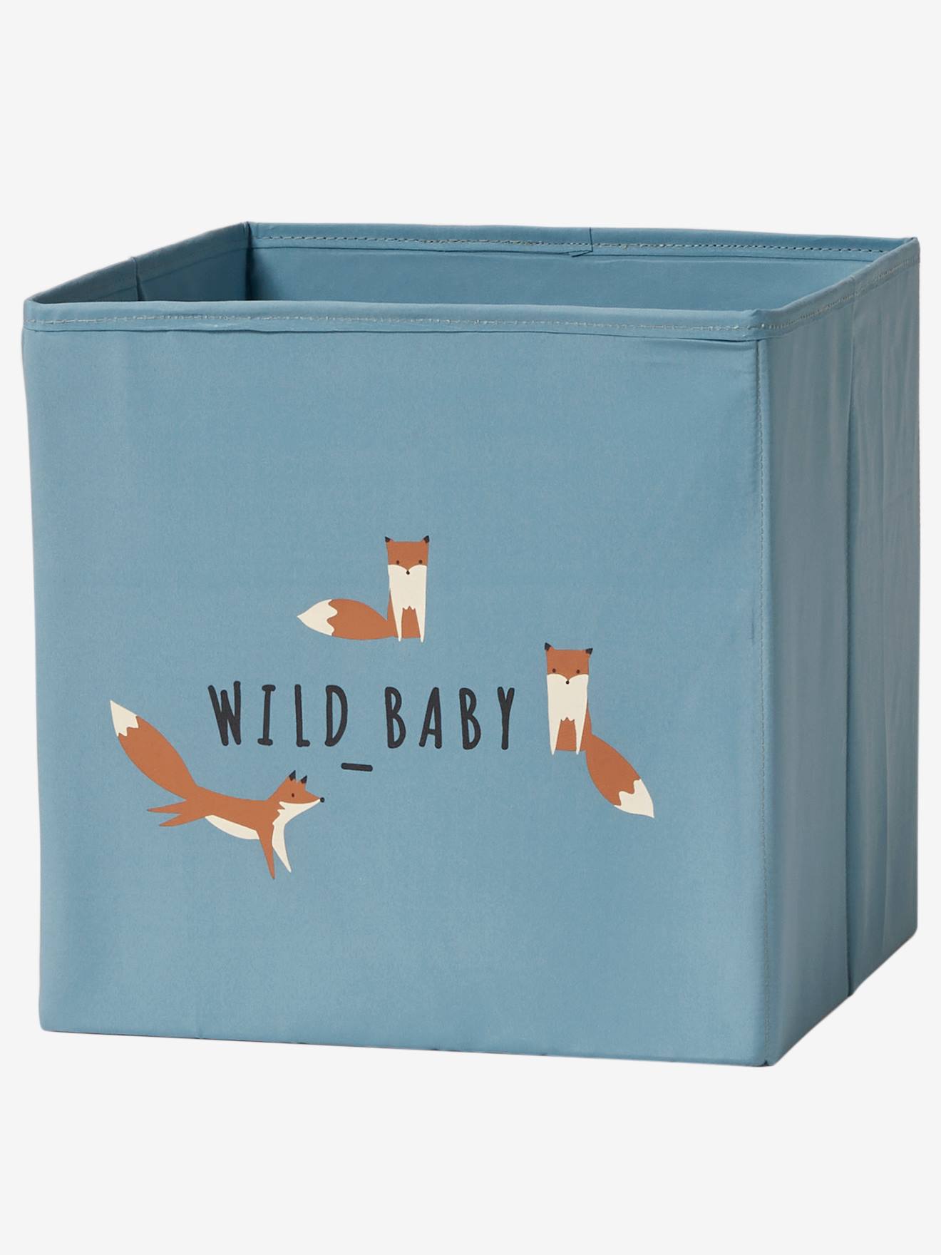 Vertbaudet 3er-Set Kinderzimmer Aufbewahrungsboxen BABY FOX - pack blau