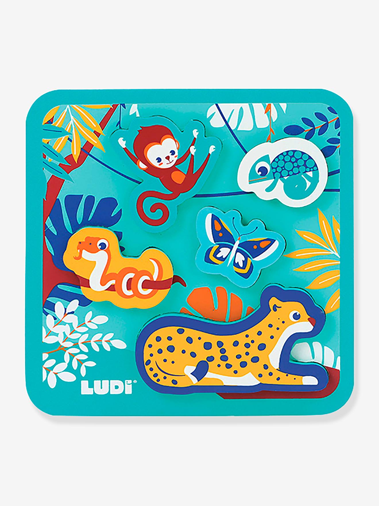 Ludi Baby Schaumstoff-Puzzle LUDI - blau