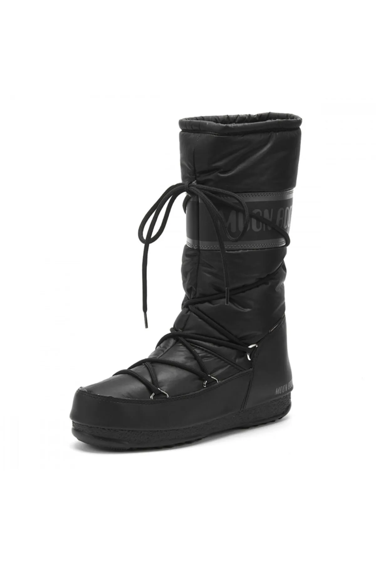 MOON BOOT  Schwarze lange Schnürstiefeletten für Damen24009100001