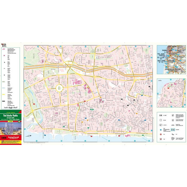 Tel Aviv - Yafo 1 : 9.400. City Pocket + The Big Five - Stadtplan