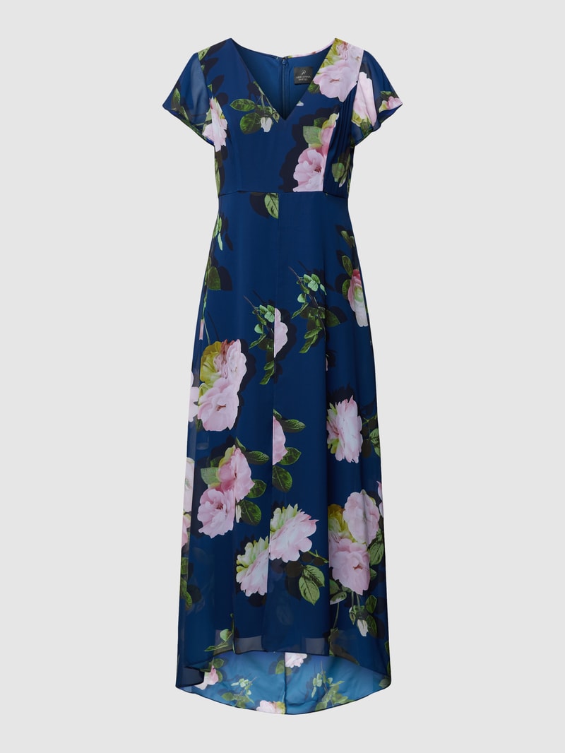 Jumpsuit mit Allover-Muster in dunkelblau