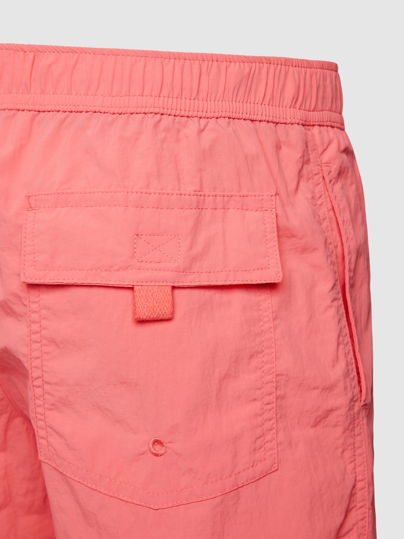 Badehose mit Label-Detail in apricot