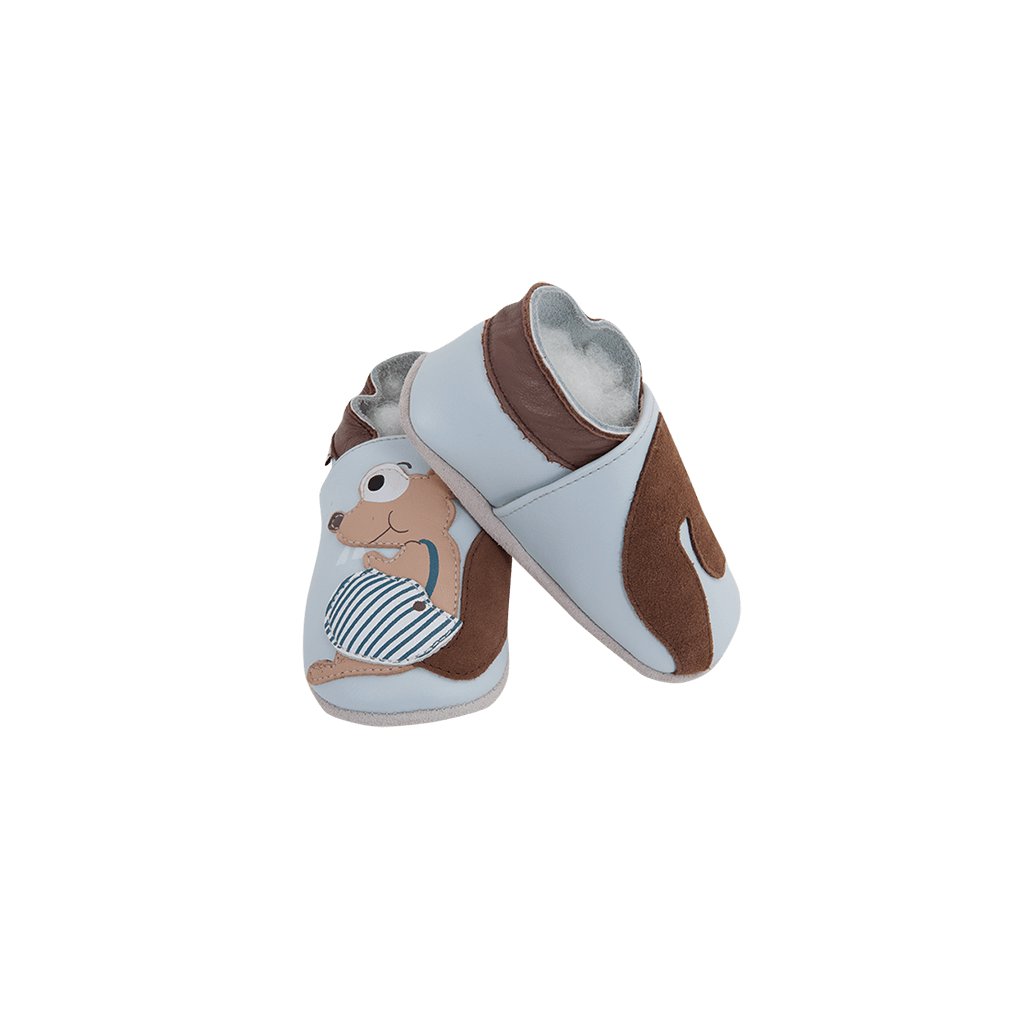 Lait et Miel Écureuil Krabbelschuhe mit Eichörnchen