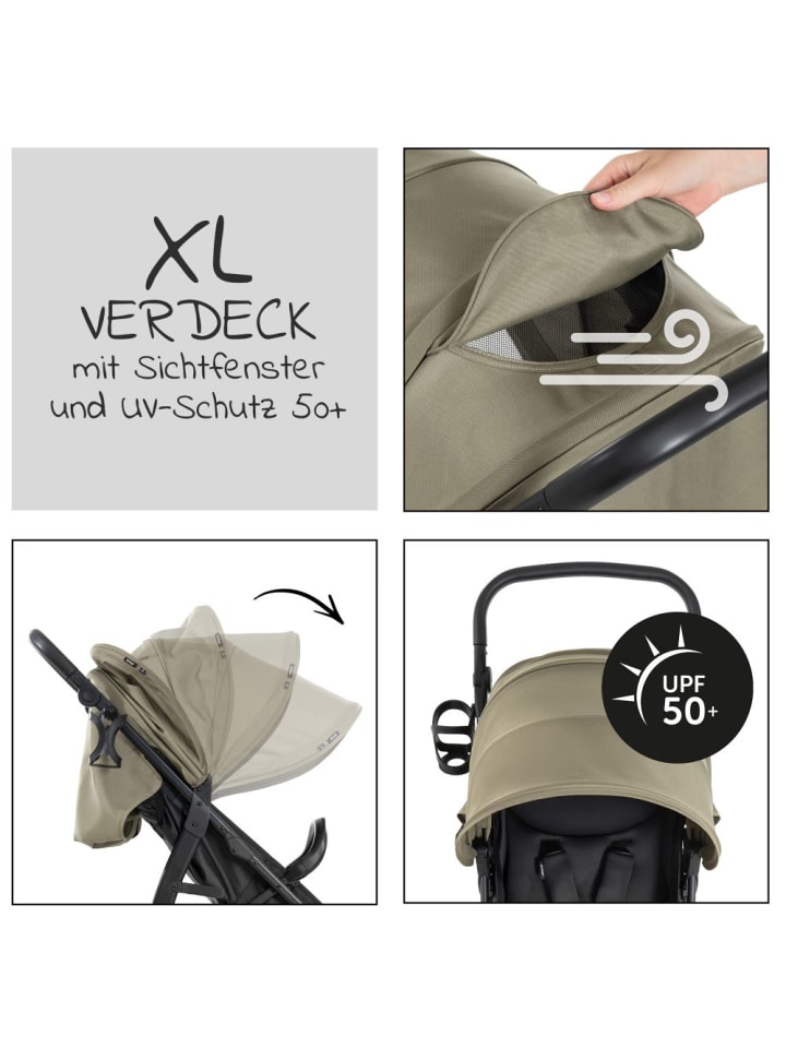 Hauck Buggy Rapid 4D AIR (bis 25 kg) - mit Luftreifen, in schwarz,beige günstig kaufen onesize