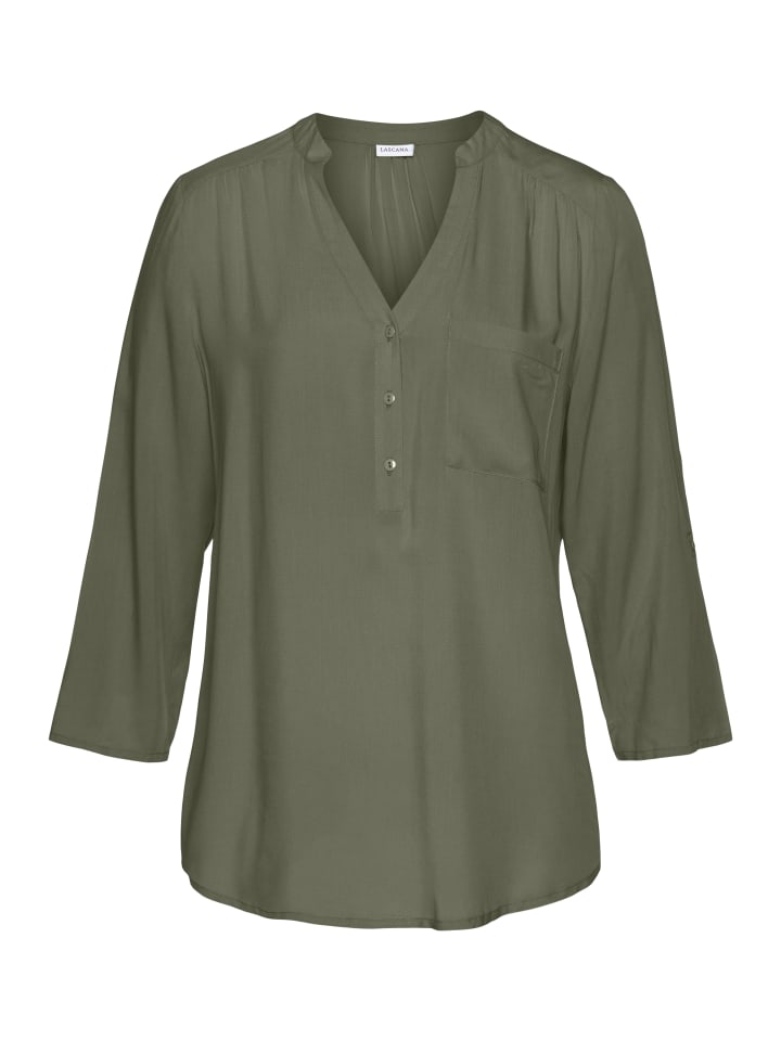 LASCANA Schlupfbluse in khaki günstig kaufen