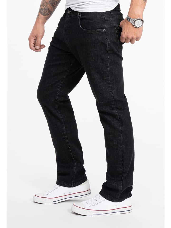 Rock Creek Jeans Straight Leg in Schwarz günstig kaufen