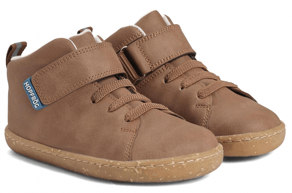 HopFrög ~ Smart Walker HighCut Sneaker Vegan ~ Brown Oak