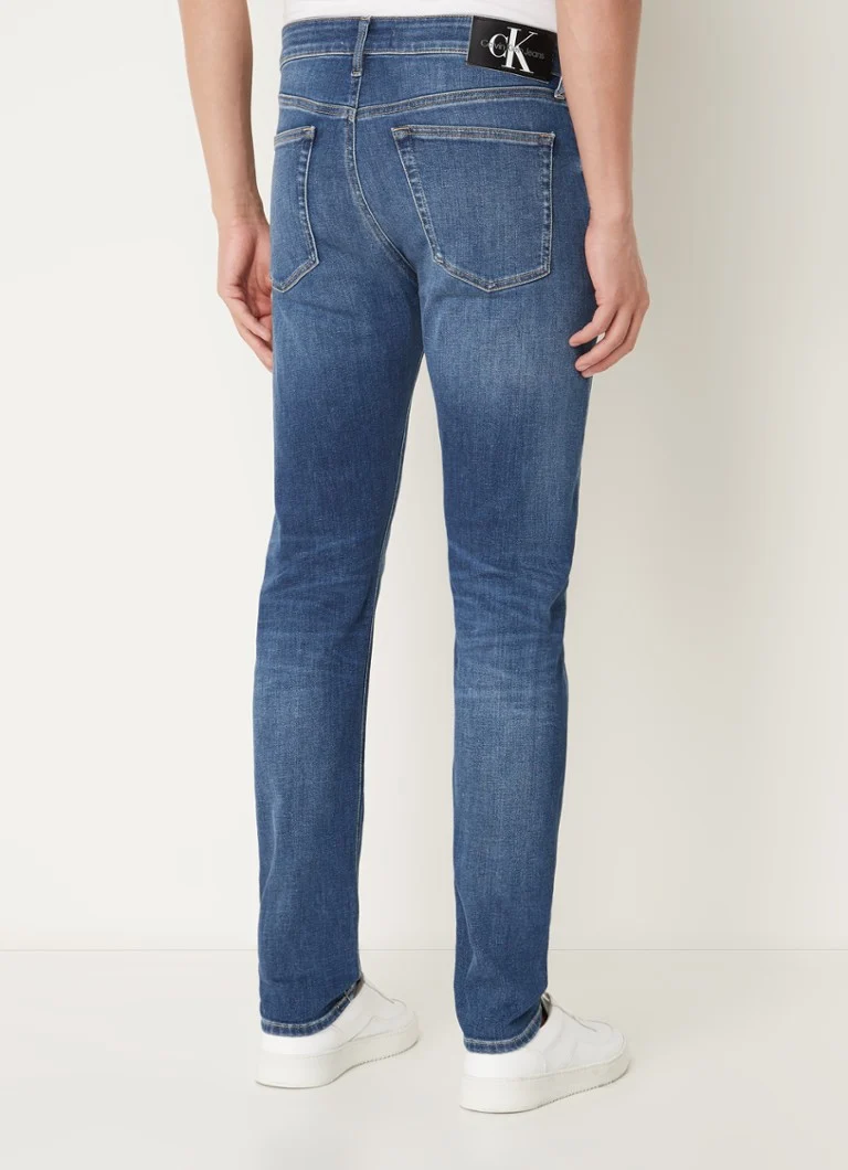 Calvin Klein slim fit jeans med sidelommer