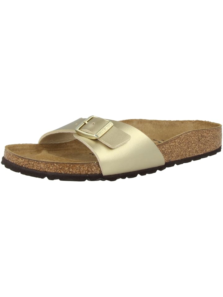Birkenstock Sandale Madrid Birko-Flor Schmal in gold günstig kaufen