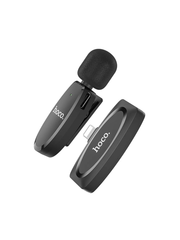 HOCO HOCO drahtloses Lavaliermikrofon für iPhone 8-pin iPhone-Anschluss in schwarz günstig kaufen onesize