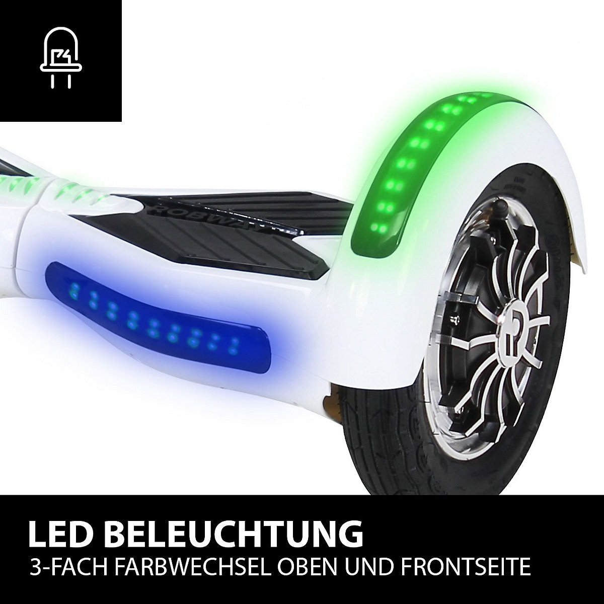 Kinder Elektrofahrzeuge E-Balance Hoverboard W3 - 10 Zoll - 800 W - 15 km/h - App