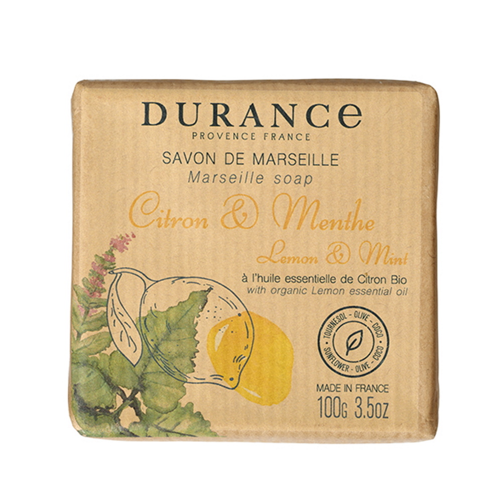 durance Citron Menthe Savon solide 100 gr