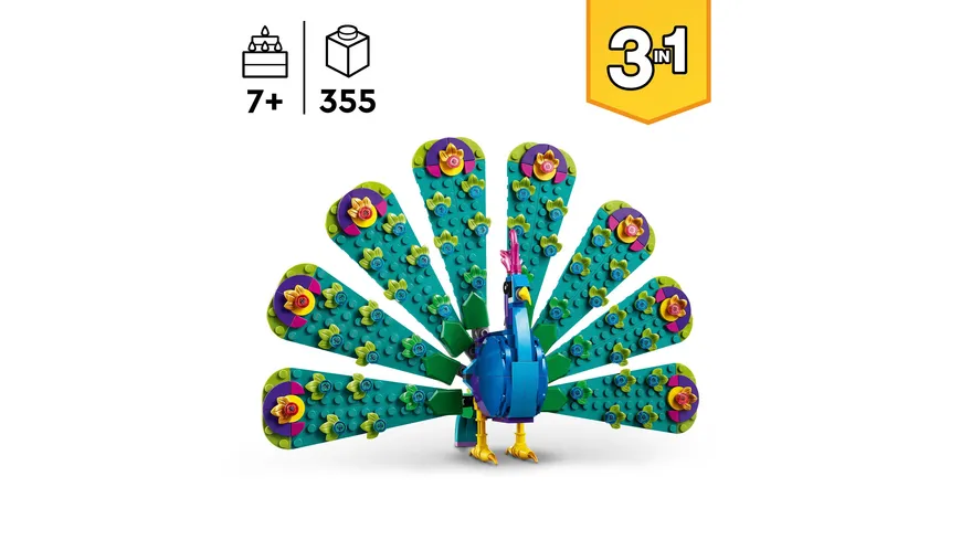 LEGO Creator 3in1 31157 Exotischer Pfau