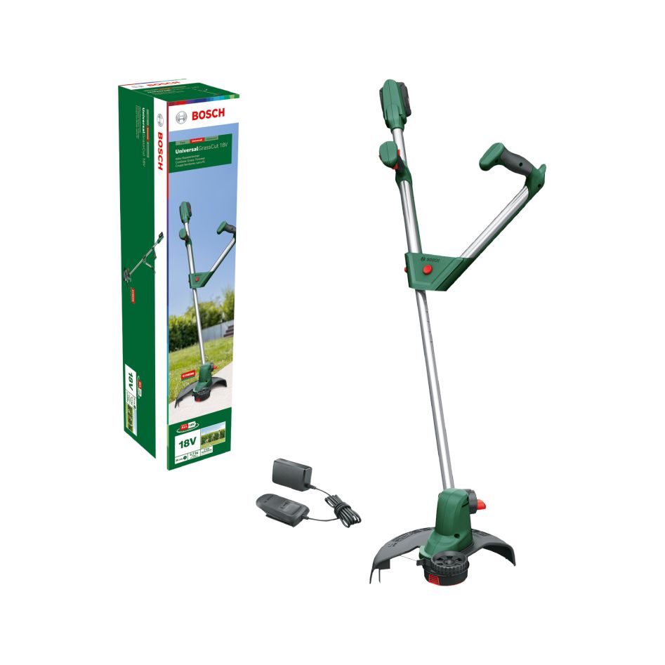 Bosch Green 06008C1D03 UniversalGrassCut 18-260 bežični trimer 1x 2.0 Ah i punjač AL1810CV u kutiji
