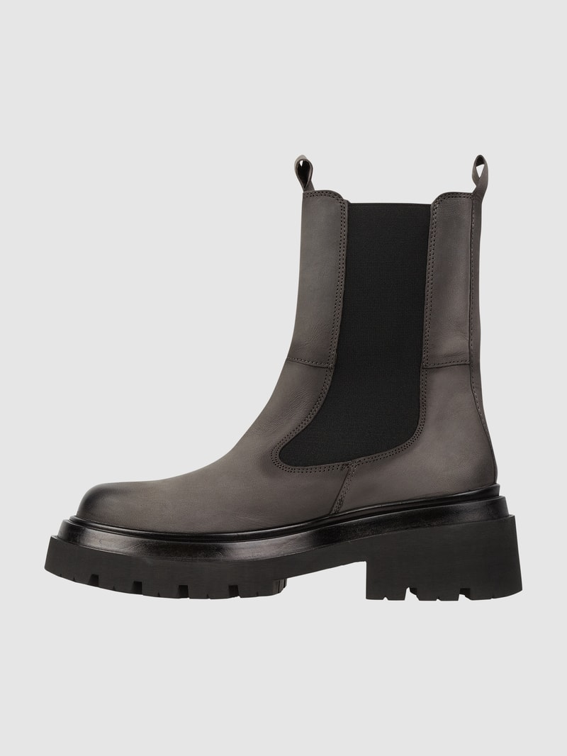 Chelsea Boots aus Leder Modell 'Rahel Evo' in mittelgrau