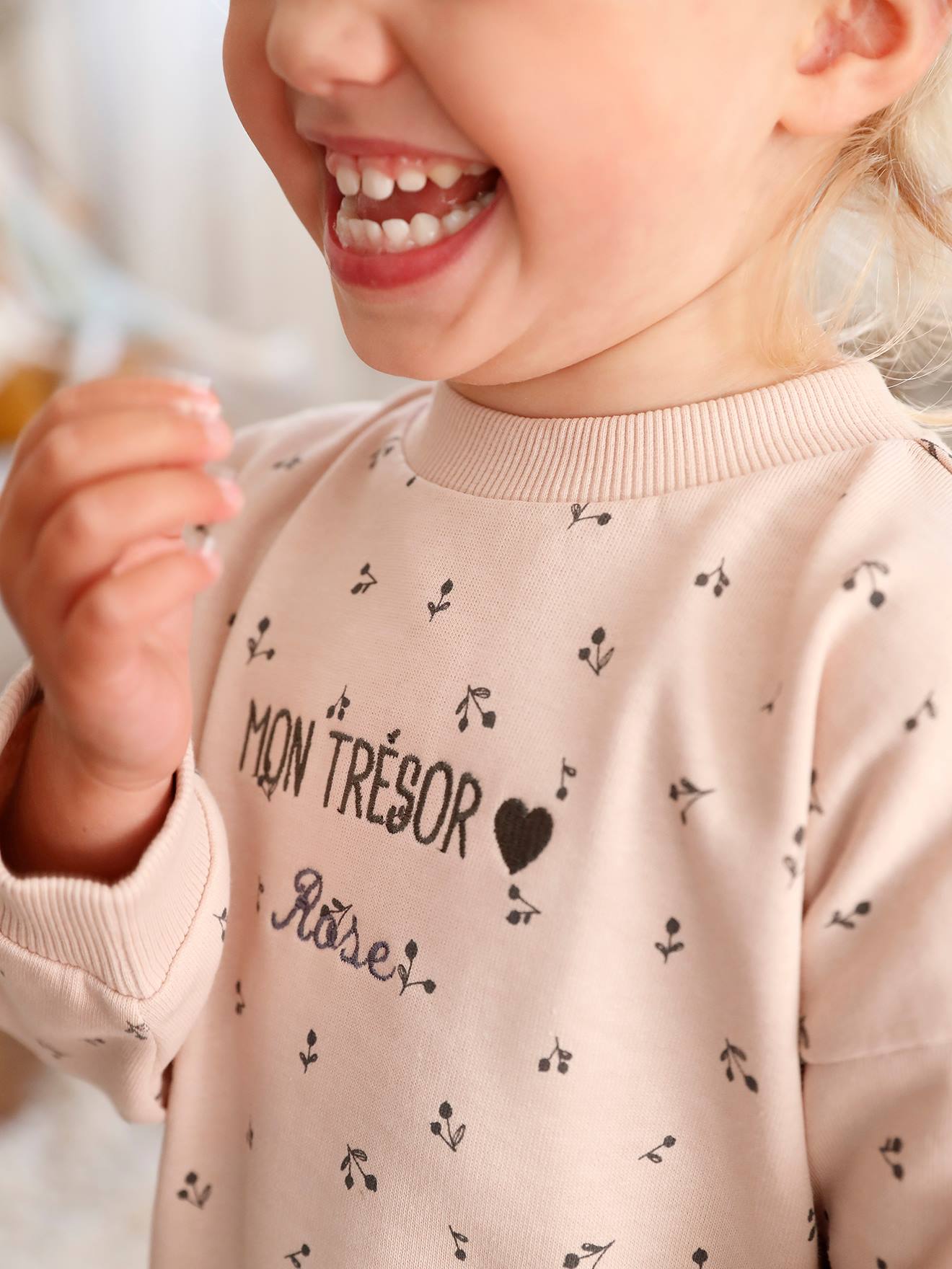 Ensemble robe + legging bébé personnalisable beige doré