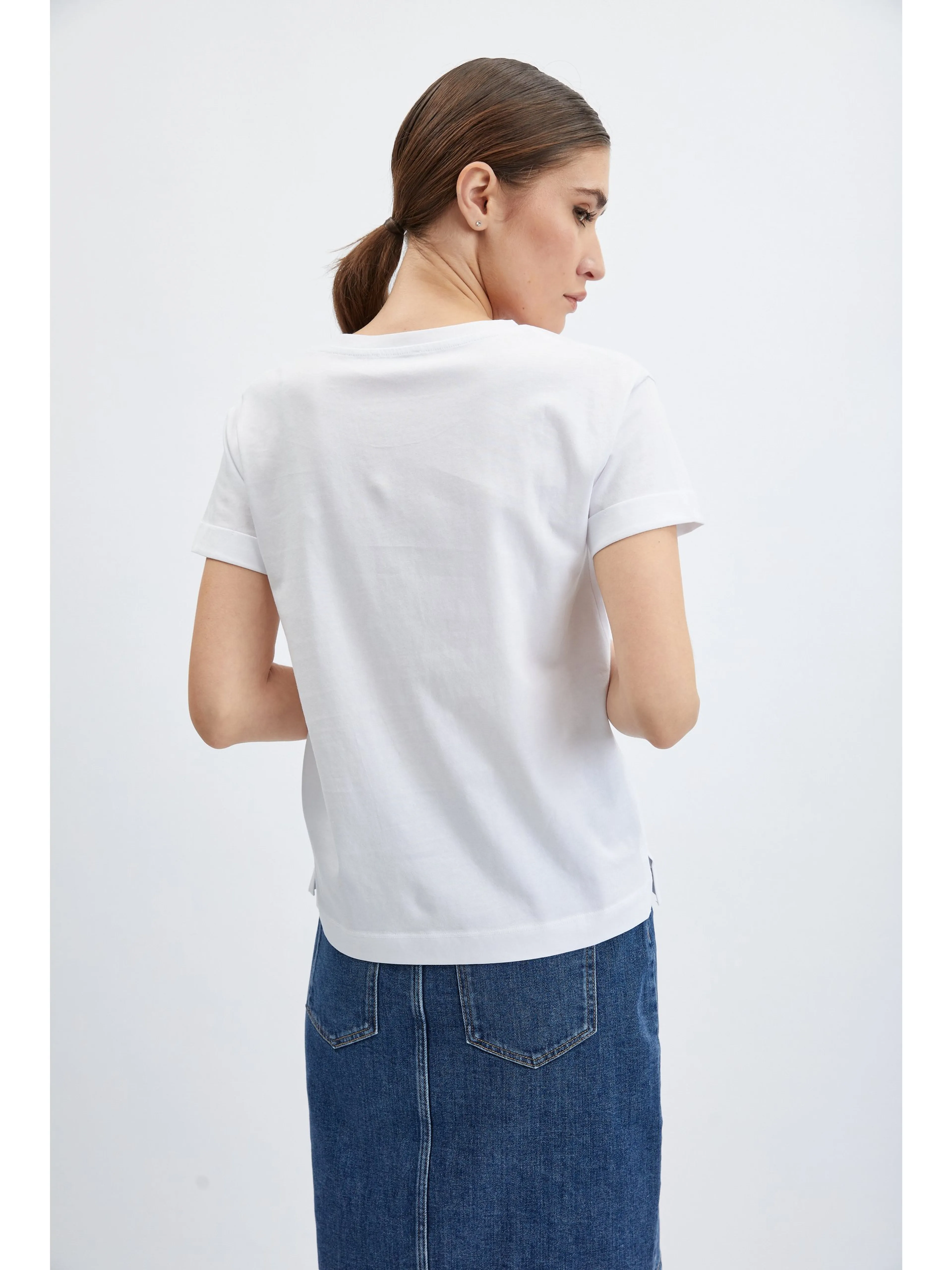 Weißes Damen-T-Shirt ORSAY