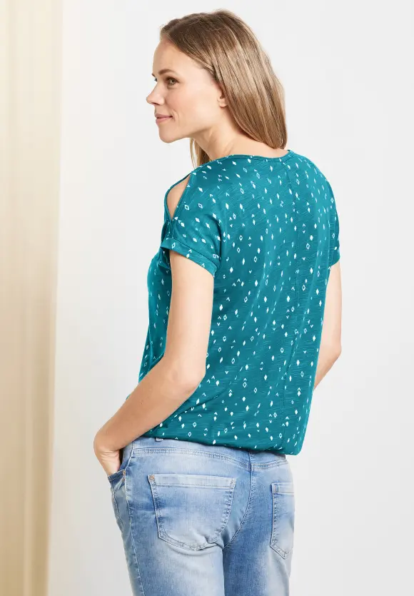 CECIL Shirt mit Schulterschlitz