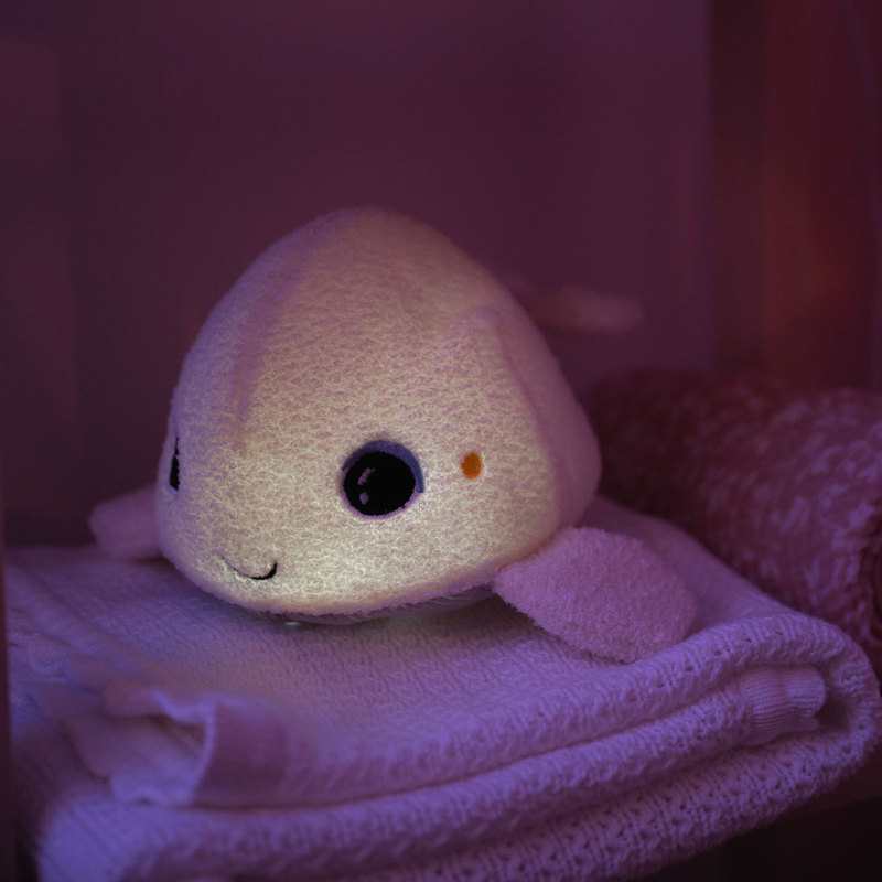 Veilleuse baleine beluga lumineuse et sonore Pabobo
