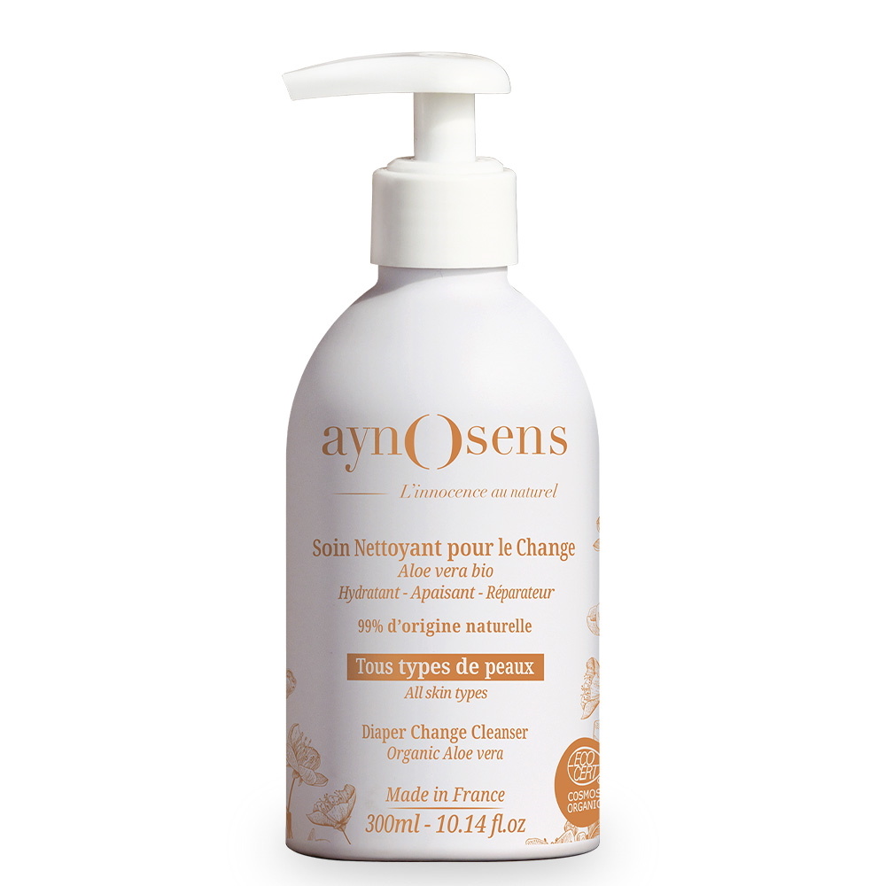 aynosens Soin nettoyant pour le change à l'aloé vera bio Liniment/Nettoyant pour le change