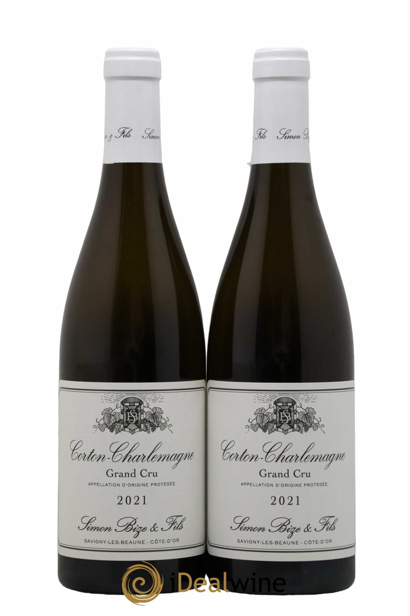 Corton-Charlemagne Grand Cru Simon Bize & Fils  2021 - Lot de 2 Bouteilles