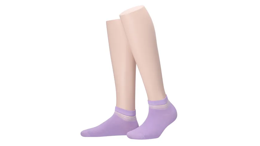 MOVE UP Damen Sneaker Socken flieder