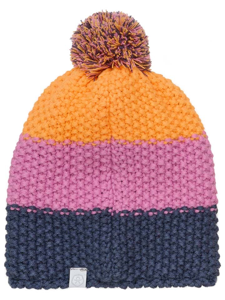 Color Kids Bommelmütze in Orange/ Lila/ Dunkelblau günstig kaufen