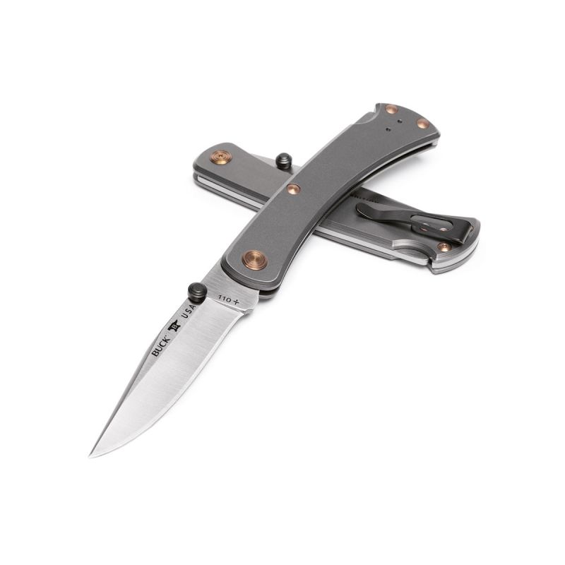 Buck Folding Hunter Titanium Slim Pro TRX 110GYSLE1 Limited Edition