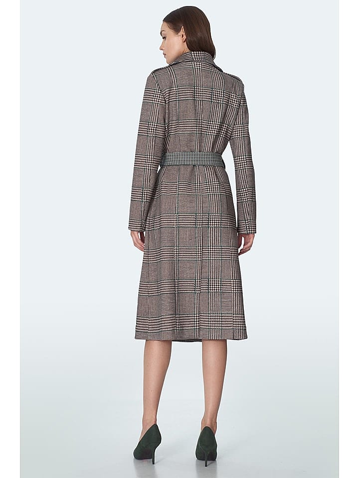 Nife Trenchcoat in Schwarz/ Beige günstig kaufen XS