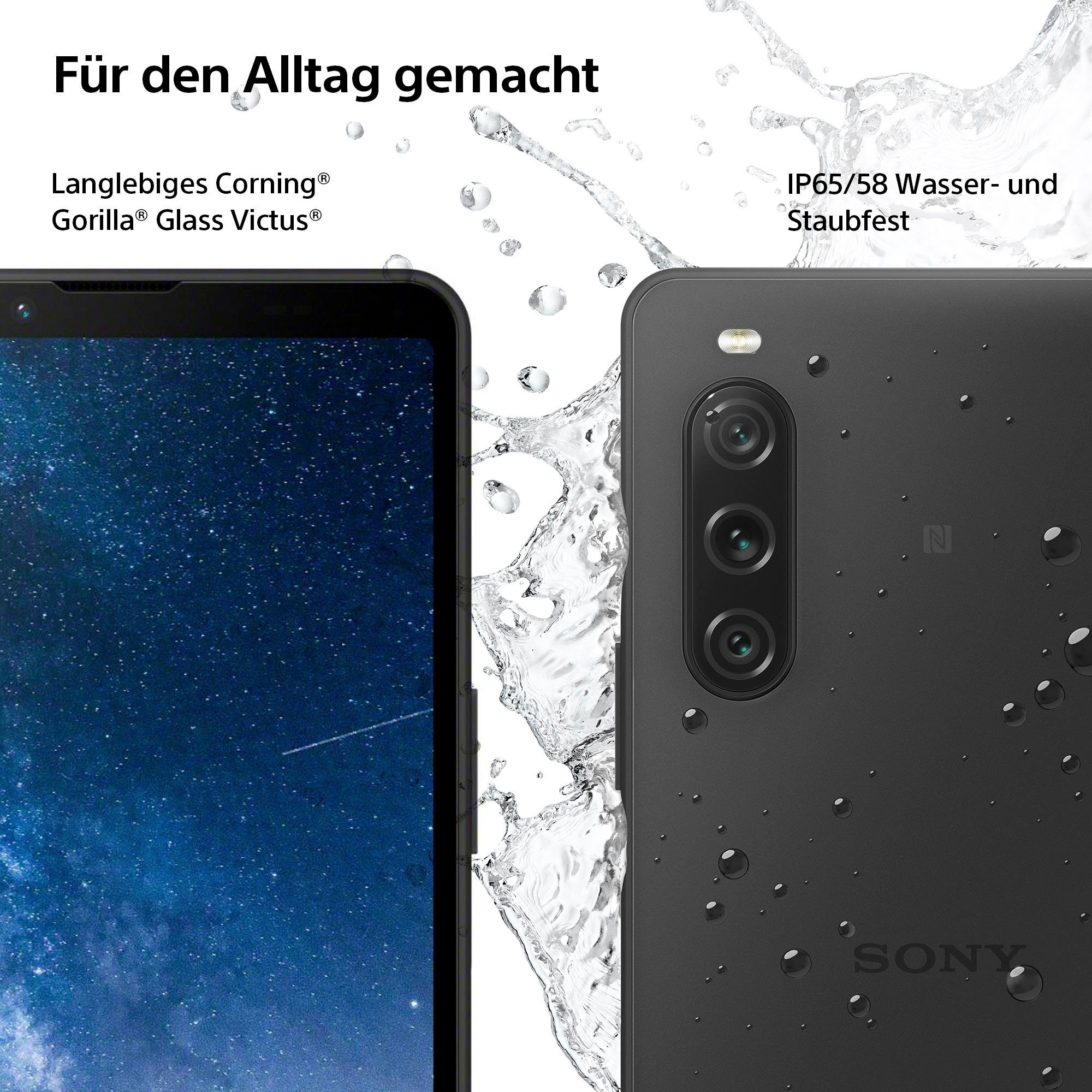 Sony XPERIA 10V Smartphone (15,5 cm/6,1 Zoll, 128 GB Speicherplatz, 48 MP Kamera)