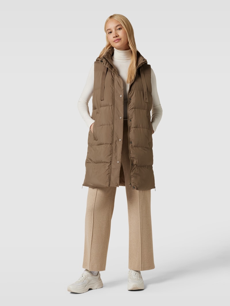 Steppweste mit Kapuze Modell 'Wafina' in camel