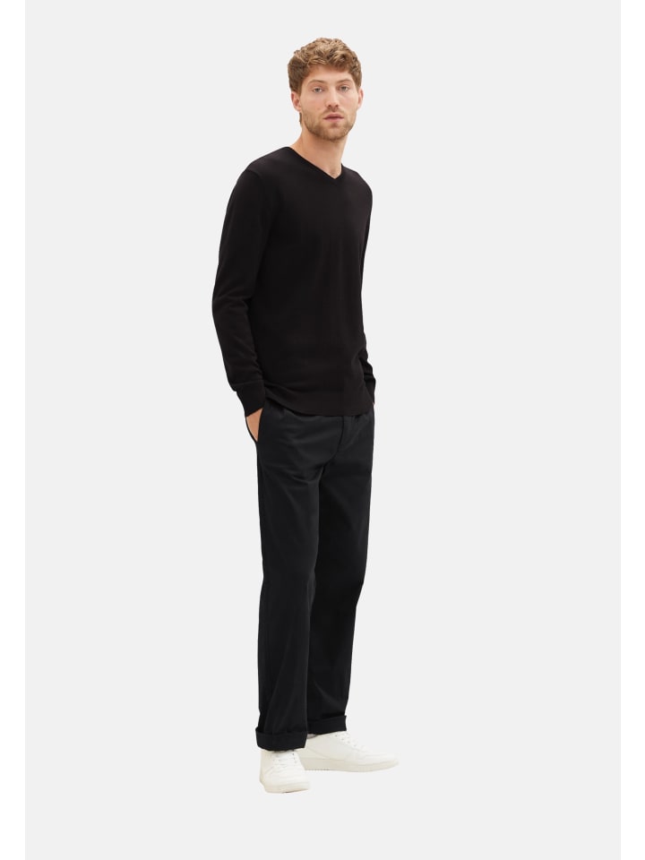 Tom Tailor Pullover 'Basic' in schwarz günstig kaufen