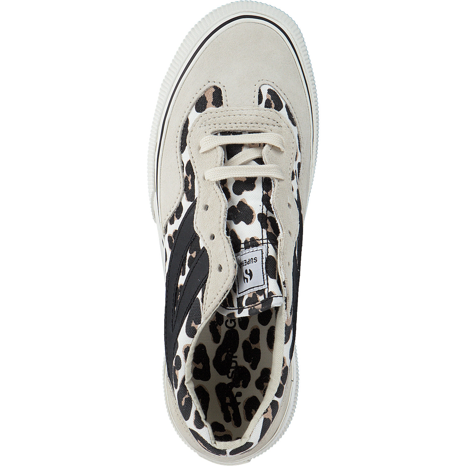 Superga 2750 AGG S4121SW, Schnürschuhe, Damen, white avorio lt. beige