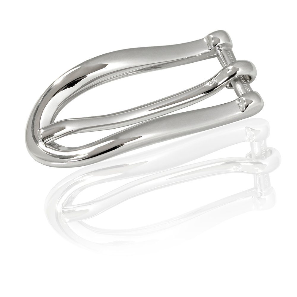 FREDERIC HERMANO Gürtelschnalle 10mm Metall Silber - Buckle Slider - 319207500020