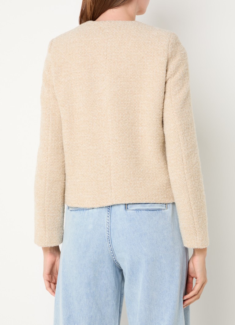 Jachetă Malia din tweed de la Gerard Darel cu inserții din lurex și buzunare cu aplicații.