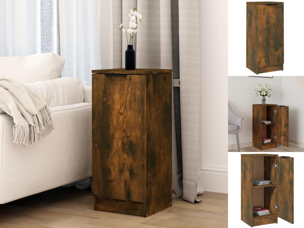 vidaXL Anrichte Sideboard Räuchereiche 30x30x70 cm Holzwerkstoff
