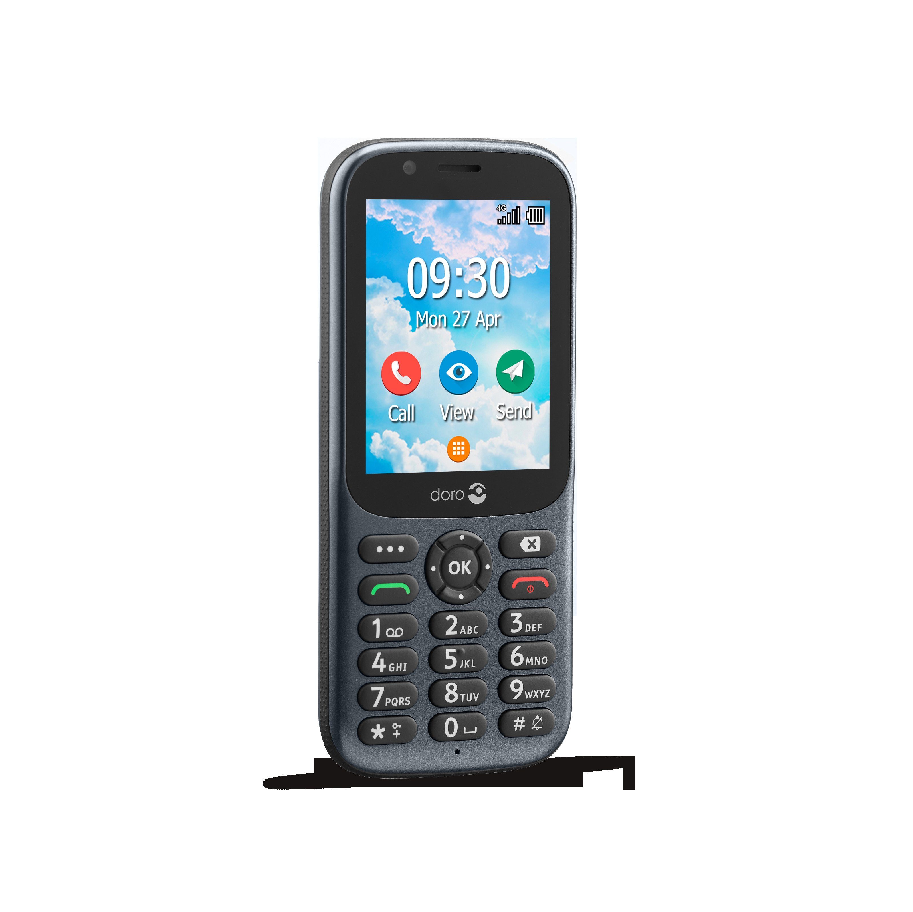 Doro 730X Smartphone (7,11 cm/2,8 Zoll, 1,3 GB Speicherplatz, 3 MP Kamera)