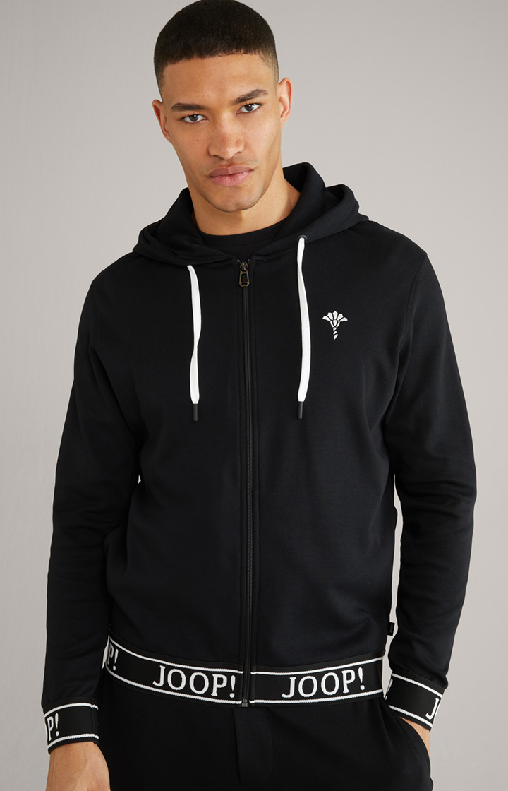 Sweatjacke in Schwarz